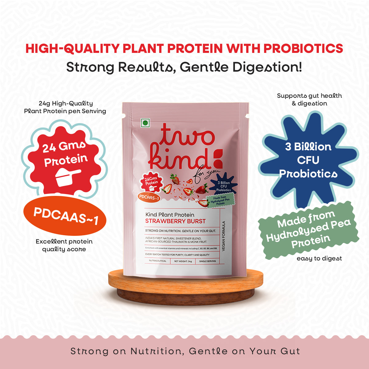 Kind Plant Protein 1kg (Strawberry Burst)